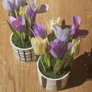 Bloemen gemaakt door haar moeder